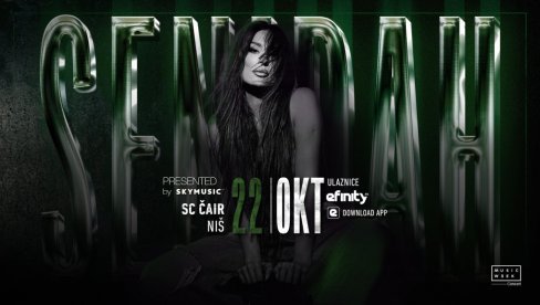 SKYMUSIC & MUSIC WEEK CONCERTS PREDSTAVLJA: SENIDAH hala “Čair” - 22. oktobar, veliki solistički koncert