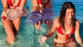 Poznata Nemica mislila da su besplatni silikoni za grudi, pa GOLIM RUKAMA vadila mesečeve MEDUZE iz grčkog mora (VIDEO)
