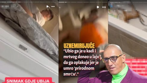 (УЗНЕМИРУЈУЋЕ) Објављен снимак: Кристијан га је УБИО у кади, а онда га оплакивао у лајву и снимао мртвог (ВИДЕО)