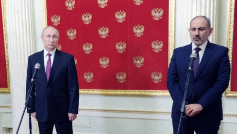 ПРЕТИ МУ ПАРАДАЈЗ РЕВОЛУЦИЈА: Иако се трудио да се приближи ЕУ, Пашињан моли Путина за помоћ